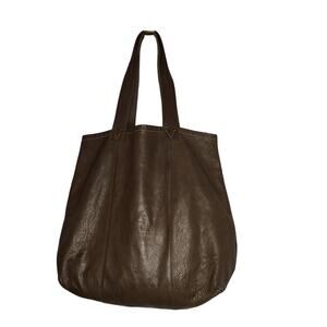 Alternative Apparel Brown Bodega Leather Bag tote slouchy dump all purse